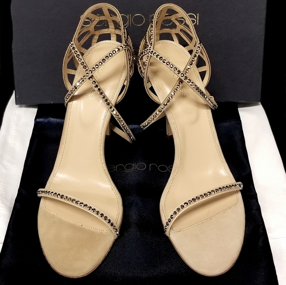 🆕️ Sergio Rossi Puzzle Crisscross-strap heels - Picture 6 of 7